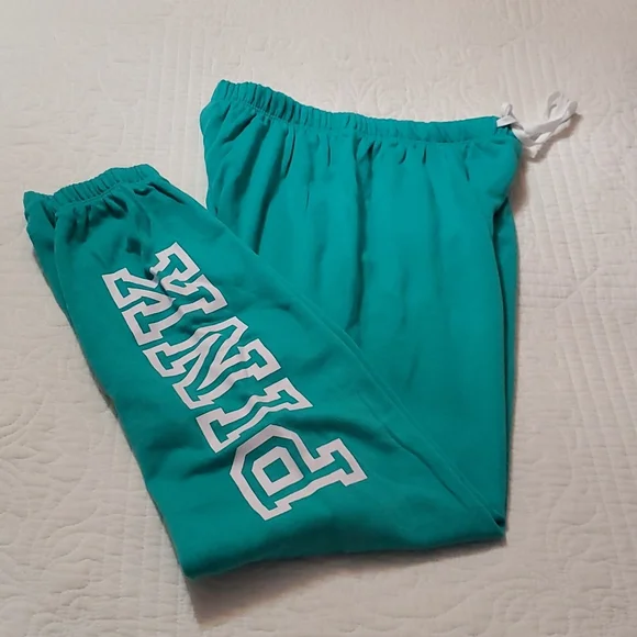 Victoria's Secret PINK Classic Joggers, Size S, Teal - Picture 4 of 10